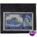 1959 GB Q.E.11 CASTLES 10/ BLUE F/U SG 597