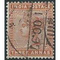 India 1890 SG94 3a Brown Orange Fine Used .. ..