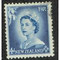 New Zealand 1953 Definitive Issue 4d Blue SG728 FU