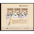 Madeira blok Europa Cept 1985 gestempeld