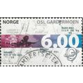 NORWAY, Airport Gardermoen, violet blue 1998, 6...