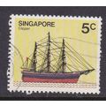 SINGAPORE 1980 SHIPS 5c FULL-RIGGED CLIPPER USE...