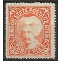 Sirmoor (IFS) 1885 SG6 3p Orange Mounted Mint ..