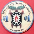 Wyandotte Nation. $1 Casino Chip. Wyandotte, OK...