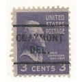 PRECANCEL-T&T DEL, CLAYMONT 712 ON PREXY
