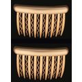 Gold & Silver Side Hair Combs w/ Straight & Wav...