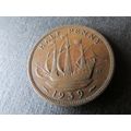 1939 GEORGE VI HALFPENNY - COIN - 2 FREE POST. AA