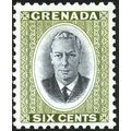 Grenada KGVI 1951 6c Black & Olive Mounted Mint...