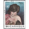 NICARAGUA, Breastfeeding, blue 1987, $50