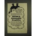 1903 Dixon's Automobile Graphites Ad - Your Dust