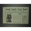 1911 The American Well Works Ad - Largest Capacity