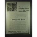 1910 Corrugated Bars Ad - Our Inspection at the...