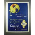 1946 Gilbey's Gin Ad - World Agrees on Gilbey's Please