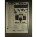1960 Praktica FX2 Camera Ad - Only $49.99!!