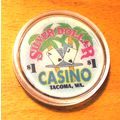 Silver Dollar $1. Casino Chip - Tacoma, Washington