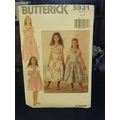 Butterick 5931 Girl's Dress Pattern - Size 7/8/10