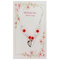 Holy Spirit Heart, Red and Pearl Necklace Plus ...