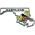 Maryland with Oriole Fridge Magnet