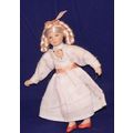 1:12th Doll for Dollshouse Blond Girl in White ...