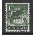 AUSTRALIA 1959 1s PLATYPUS DEEP GREEN SG 320 FI...