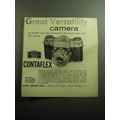 1958 Zeiss Contaflex Camera Ad - Great Versatility camera