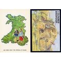 I Climbed Snowdon Welsh Castles 2x Tourist Map ...
