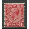 GB 1912 - 24 KGV 1d Red shades Wmk 100. ( B795 )