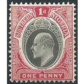 Southern Nigeria 1904 SG22 1d Grey-Black & Carm...