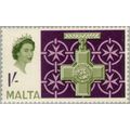 Malta QEII 1961 George Cross 1s Elizabeth Unmou...