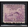 752 3c Washington's Hdqs Barely Clears MNH O4792