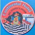 Continental. $5 Casino Chip. Las Vegas, NV. Big...