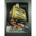 1981 Lord Calvert Canadian Whisky Ad - Kayak