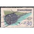 CZECHOSLOVAKIA, SPACE, Sputnik, green blue 1974...