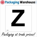 MA568 LETTER CHARACTER Z SIGN WAREHOUSE SHELVIN...