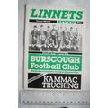 1984 programme Burscough v. Alfreton Town, Nort...
