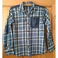 Boys Age 10-11yrs Long Sleeve top blue chequed ...