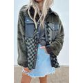 Vineyard Green Fleece Checkerboard Flap Pocket ...