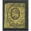GB 1911 KGV 3d Purple yellow 15 x 14 Pfs USED W...