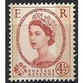1960 SG616b 4 1/2d Chestnut Wilding Wmk Crowns ...
