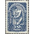 AUSTRIA, Tree planting, blue 1919, 50heller