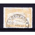 VENEZUELA 1896 SG 171 25c YELLOW MAP OF VENEZUE...