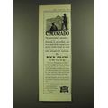 1907 Rock Island Railroad Ad - Colorado