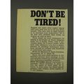 1940 Knox Gelatine Ad - Don't Be Tired