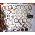 Gold Finish Open & Solid Circles 9' Christmas G...