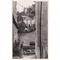 Vintage B&W Photo PostCard - Polperro Harbour, ...