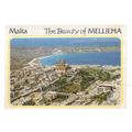 MELLIEHA, MALTA, used postcard 1989 postmark =