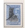 Malaya Kedah QEII 1959 50c Black Brt Blue Used ...