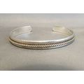 Vintage Native American Sterling Silver Cuff Br...