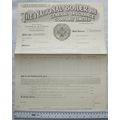 1912 unused National Boiler & General Insurance...