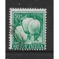 INDIA 1967 50p BLUE GREEN MANGOES SG 514 FINE U...